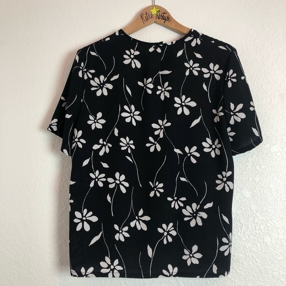 🌟 Pendleton 🌟 Floral Black & White Skirt Set - Picture 4 of 14